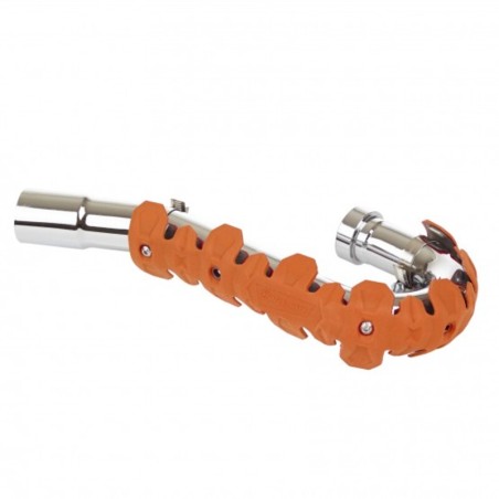 Protector de escape POLISPORT largo naranja - motoscamaralweb.com