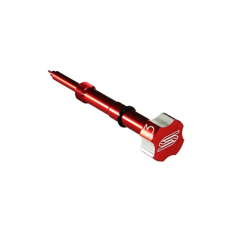 Tornillo regulación aire Scar Rojo - motoscamaralweb.com Tornillo regulación aire Scar Rojo - motoscamaralweb.com