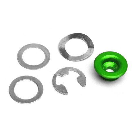 Casquillo de aluminio verde para disco de freno flotante NG BRAKES - 1 unidad - motoscamaralweb.com