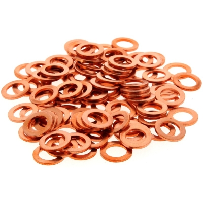 Arandela cobre 10X16X1.5 Bolsa de 100 piezas R100160GC/100 - motoscamaralweb.com