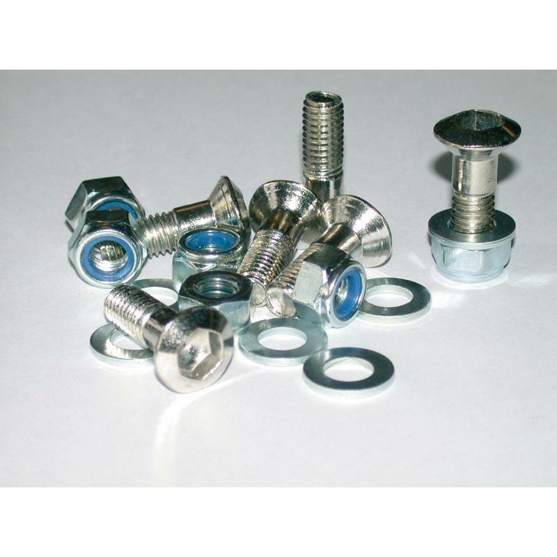 Pack de 6 Tornillos de corona BIHR (con tuercas y arandelas) plata - Cabeza Torx M8x1.00x30mm - motoscamaralweb.com Pack de 6 Tornillos de corona BIHR (con tuercas y arandelas) plata - Cabeza Torx M8x1.00x30mm - motoscamaralweb.com