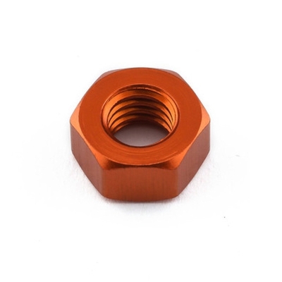 Tuerca plana de Aluminio Pro-Bolt M6 LFN6O Naranja - motoscamaralweb.com
