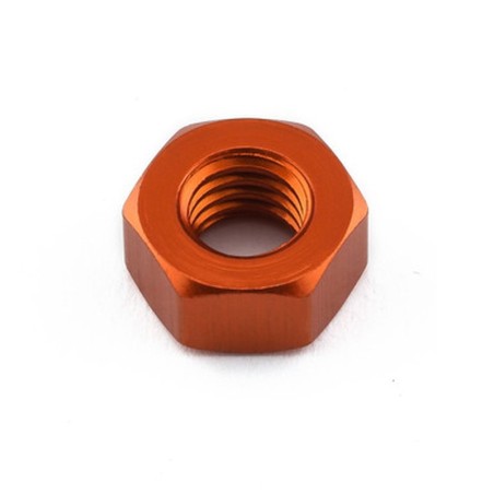 Tuerca plana de Aluminio Pro-Bolt M6 LFN6O Naranja - motoscamaralweb.com