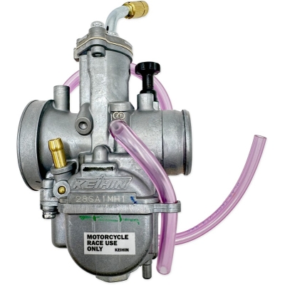 Carburador KEIHIN PWK28 campana cromada KEA118 KEP42 46-JJH tornillo ralentí a izquierdas - motoscamaralweb.com