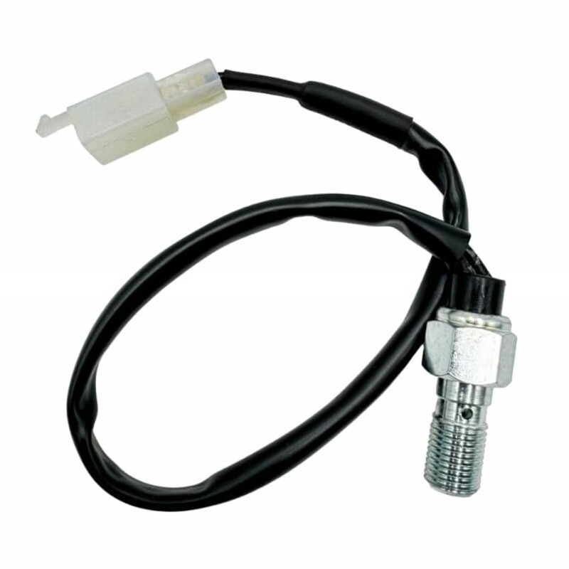 Tornillo sensor de freno hidráulico TECNIUM M10x1 cable recto L:200mm - motoscamaralweb.com