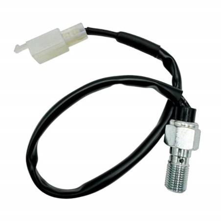Tornillo sensor de freno hidráulico TECNIUM M10x1 cable recto L:200mm - motoscamaralweb.com