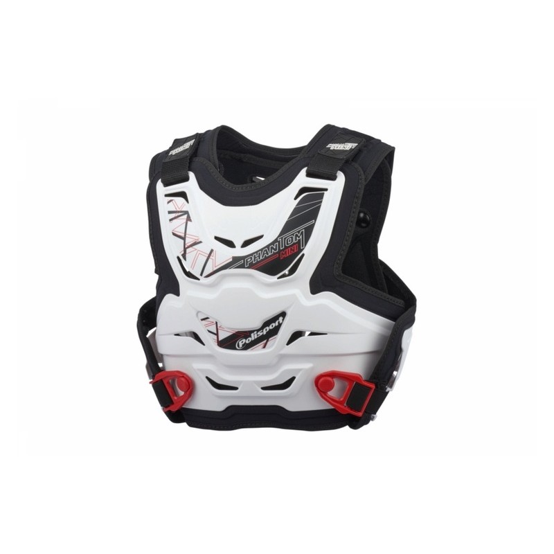 Peto POLISPORT Phantom Mini blanco 8003800002 - motoscamaralweb.com Peto POLISPORT Phantom Mini blanco 8003800002 - motoscamaralweb.com