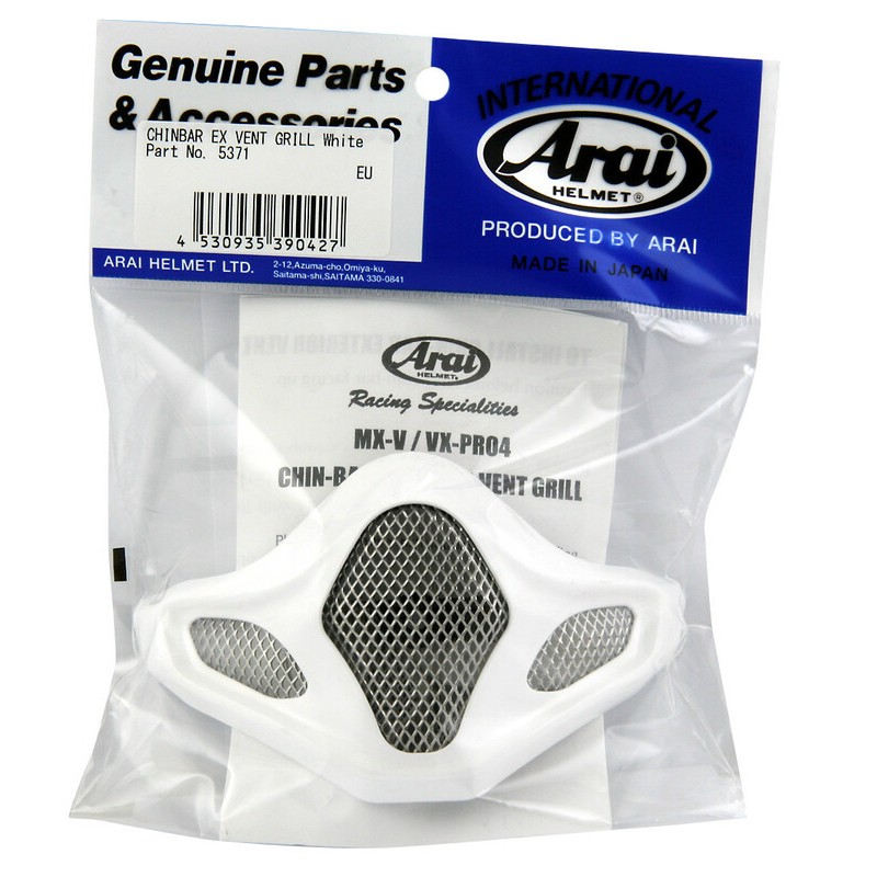 Ventilación mentonera ARAI (Casco MX-V). Blanco- motoscamaralweb.com Ventilación mentonera ARAI (Casco MX-V). Blanco- motoscamaralweb.com