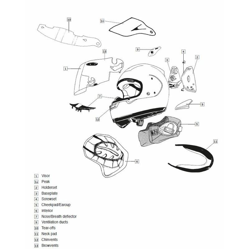 Ventilación frontal ARAI DUAL FLOW. Ahumado- motoscamaralweb.com Ventilación frontal ARAI DUAL FLOW. Ahumado- motoscamaralweb.com