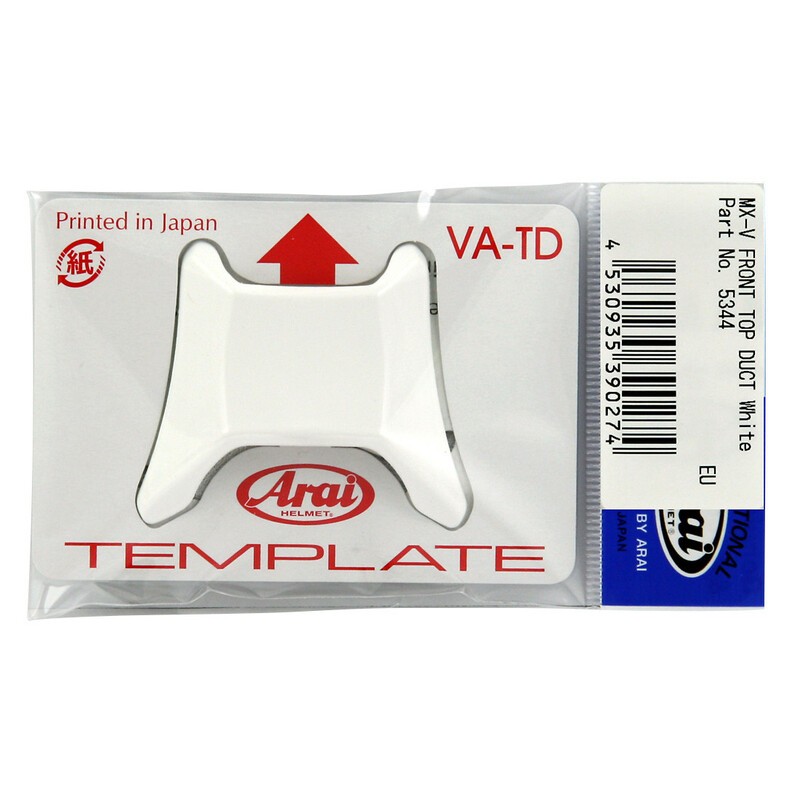 Ventilación frontal ARAI (Casco MX-V). Blanco- motoscamaralweb.com Ventilación frontal ARAI (Casco MX-V). Blanco- motoscamaralweb.com