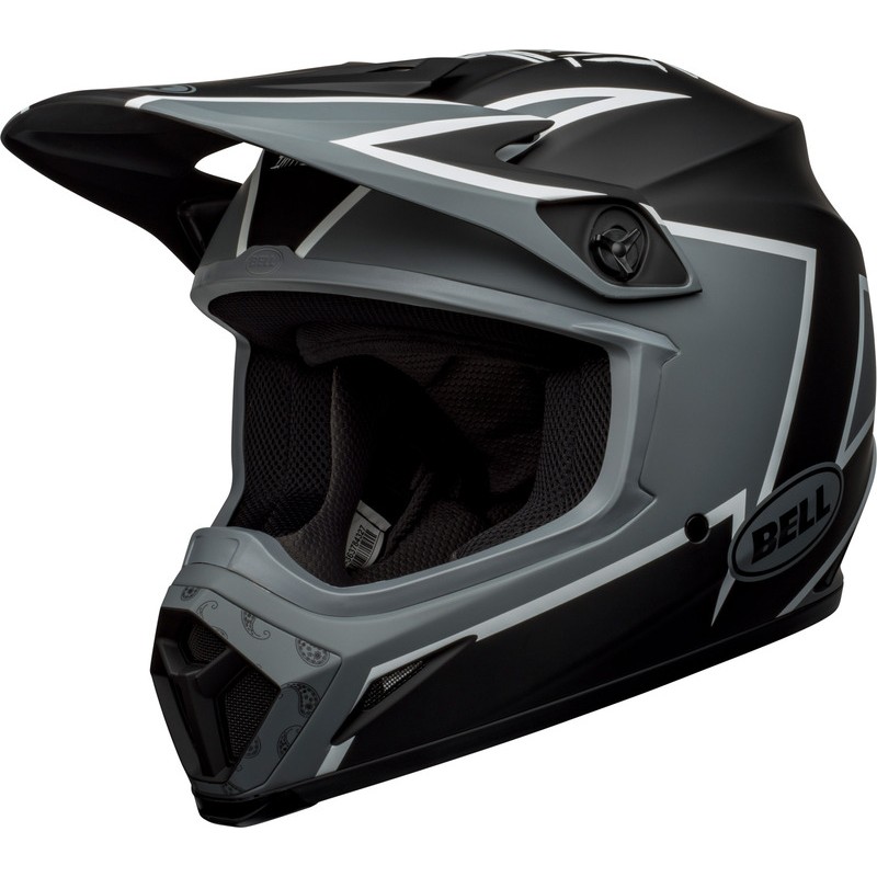 Casco Bell MX-9 Mips Twitch - Mate Negro/Gris/Blanco- motoscamaralweb. Casco Bell MX-9 Mips Twitch - Mate Negro/Gris/Blanco- motoscamaralweb.