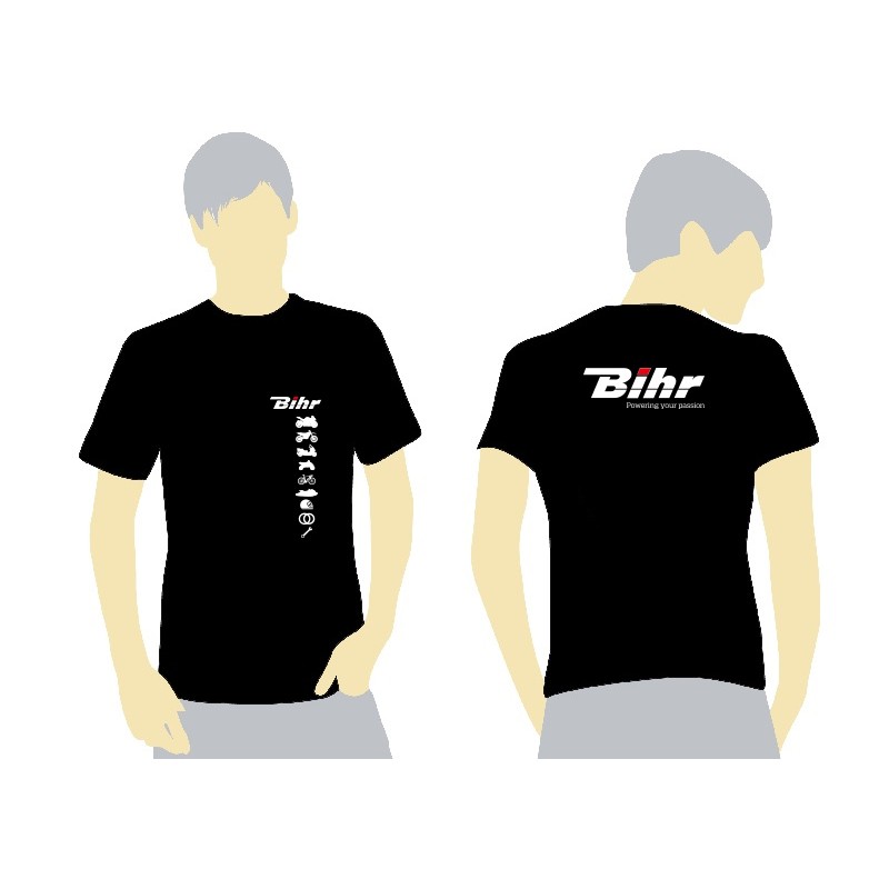 Camiseta BIHR 2019 Negra - Talla L - motoscamaralweb.com Camiseta BIHR 2019 Negra - Talla L - motoscamaralweb.com