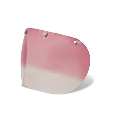 PANTALLA PLANA 3 CORCHETES BELL CUSTOM 500 ROSA DEGRADADO- motoscamara