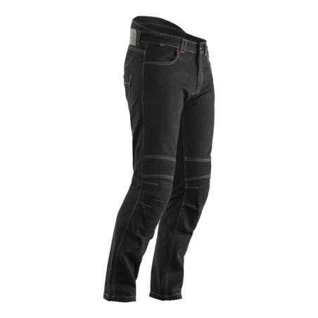 Pantalón textil reforzado con aramida RST Tech Pro CE hombre (pernera corta) - Denim negro - motoscamaralweb.com
