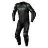 Mono de Piel (Hombre) RST S-1 CE Verde Flúor. Talla EU54/L - motoscamaralweb.com