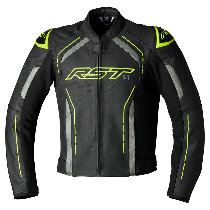 Chaqueta RST S1 cuero hombre - Amarillo Flúor - motoscamaralweb.com Chaqueta RST S1 cuero hombre - Amarillo Flúor - motoscamaralweb.com