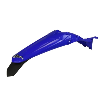 Guardabarros trasero UFO + portamatrículas con LED azul Yamaha WR450F - motoscamaralweb.com