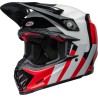 Casco BELL Moto-9S Flex - Hello Cousteau Stripes Gloss White/Red- moto