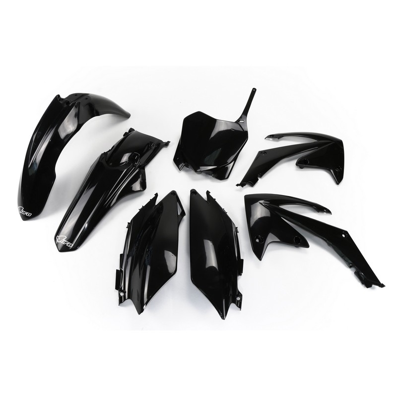 Kit de Plástica UFO Negro Honda CR250R / 450R - motoscamaralweb.com Kit de Plástica UFO Negro Honda CR250R / 450R - motoscamaralweb.com