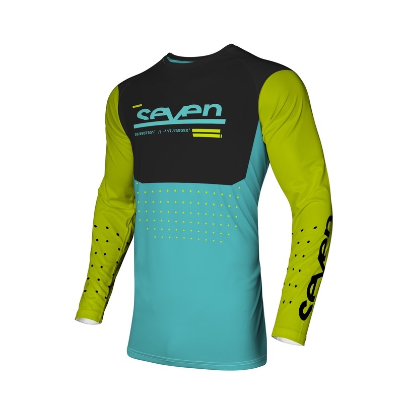 Camiseta SEVEN Vox Aperture - Amarillo flúor / Azul - motoscamaralweb.com Camiseta SEVEN Vox Aperture - Amarillo flúor / Azul - motoscamaralweb.com