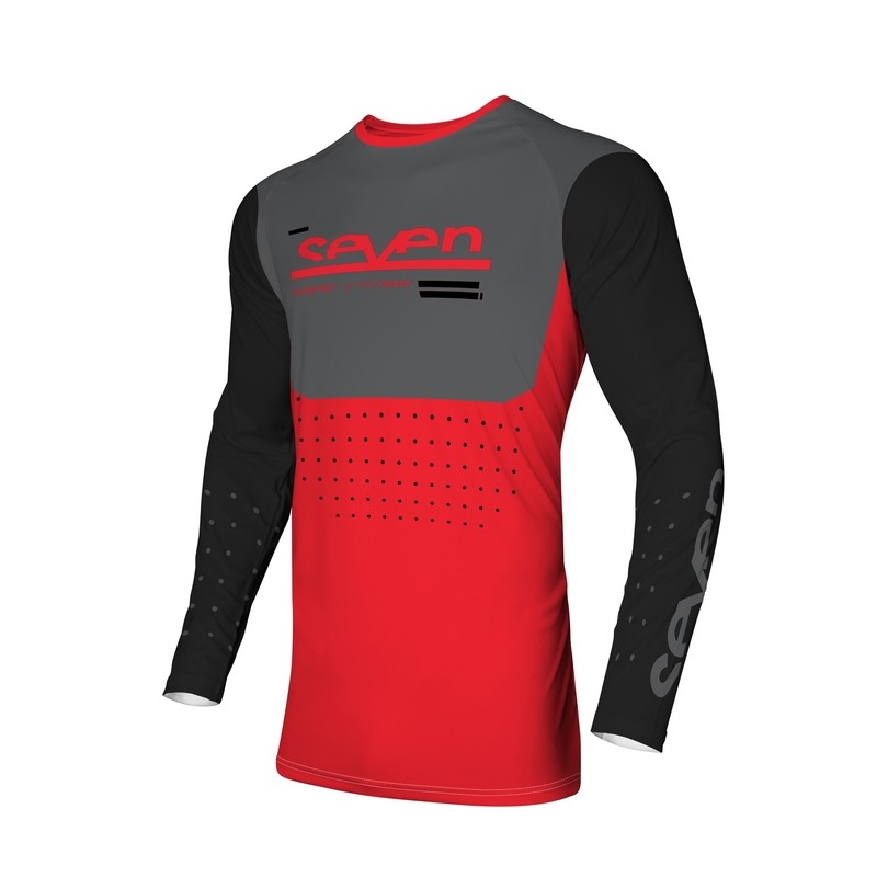 Camiseta SEVEN Vox Aperture - Rojo flúor - motoscamaralweb.com Camiseta SEVEN Vox Aperture - Rojo flúor - motoscamaralweb.com