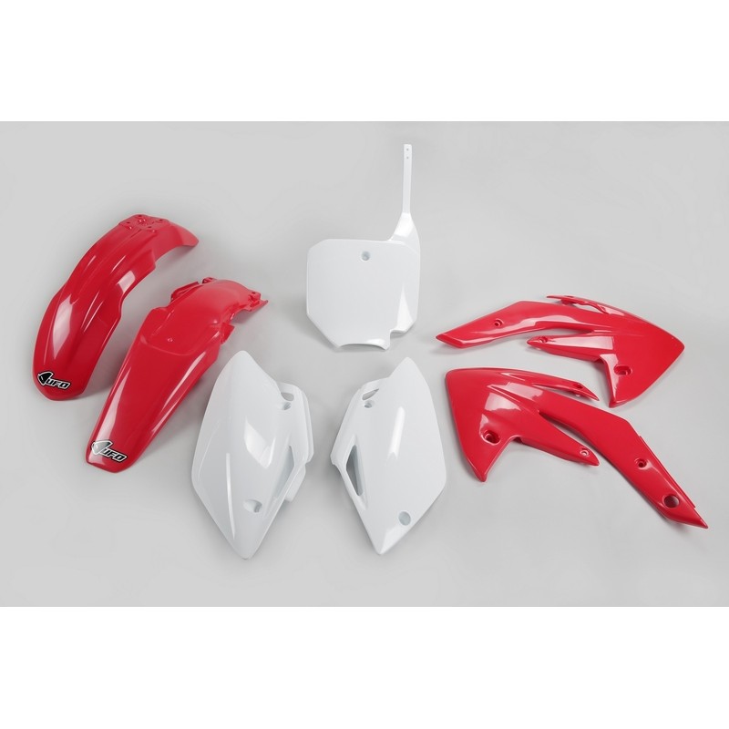 Kit de Plástica UFO OEM Color Rojo / Blanco Honda CRF150R / 150F - motoscamaralweb.com Kit de Plástica UFO OEM Color Rojo / Blanco Honda CRF150R / 150F - motoscamaralweb.com