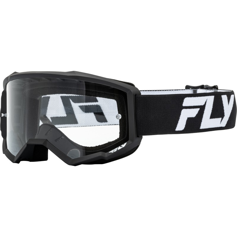 Gafas FLY RACING Focus - Negro / Blanco - Lente Transparente - motoscamaralweb.com Gafas FLY RACING Focus - Negro / Blanco - Lente Transparente - motoscamaralweb.com