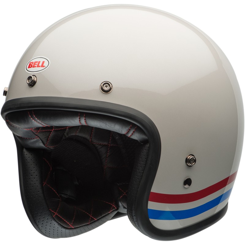 Casco BELL Custom 500 - Stripes Pearl- motoscamaralweb.com Casco BELL Custom 500 - Stripes Pearl- motoscamaralweb.com