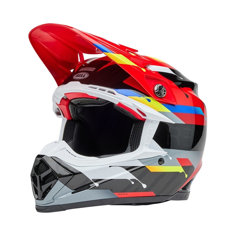 Casco BELL Moto-9S Flex - Renen Nova Gloss Black/Red- motoscamaralweb. Casco BELL Moto-9S Flex - Renen Nova Gloss Black/Red- motoscamaralweb.