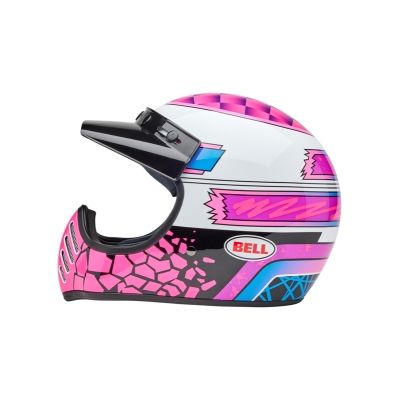 Casco BELL Moto-3 - Deathspray Gloss Pink Purple- motoscamaralweb.com