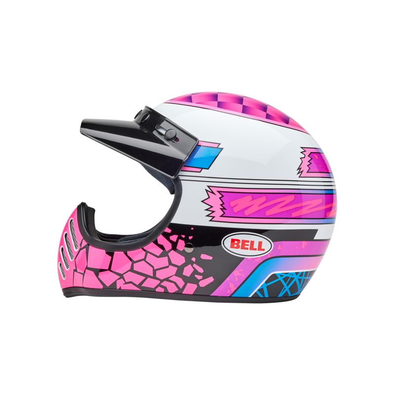 Casco BELL Moto-3 - Deathspray Gloss Pink Purple- motoscamaralweb.com Casco BELL Moto-3 - Deathspray Gloss Pink Purple- motoscamaralweb.com