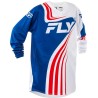 Camiseta infantil FLY RACING F-16 - Rojo / Blanco / Azul - motoscamaralweb.com