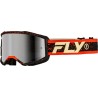 Gafas FLY RACING Zone - Negro / Rojo / Crema - Lente Silver Mirror / Ahumado - motoscamaralweb.com