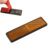 Catadióptrico rectangular con adhesivo Ambar V PARTS - motoscamaralweb.com
