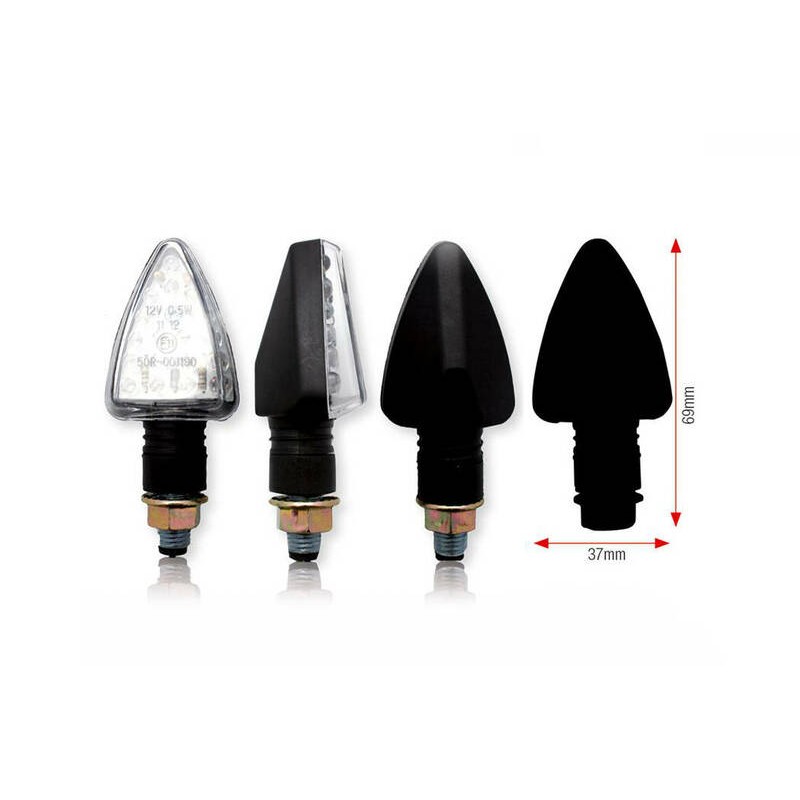 Juego de intermitentes LED BIHR Tri (brazo corto) - motoscamaralweb.com Juego de intermitentes LED BIHR Tri (brazo corto) - motoscamaralweb.com