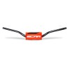 Manillar SCAR O² RC Ø28.6mm -Negro / Protector naranja - motoscamaralweb.com