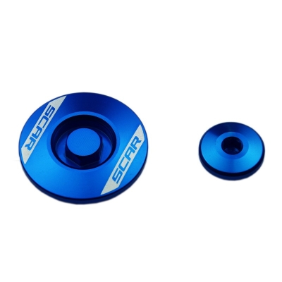 Tapones de motor SCAR - Azul - motoscamaralweb.com