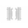 Aletines de radiador Polisport SUZUKI Blanco - motoscamaralweb.com