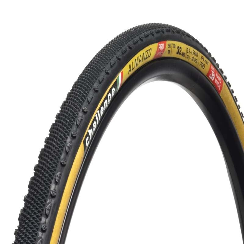 Neumático CHALLENGE HCL Almanzo Pro 700X33 Blk/Tan - motoscamaralweb.com