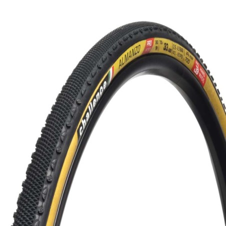 Neumático CHALLENGE HCL Almanzo Pro 700X33 Blk/Tan - motoscamaralweb.com