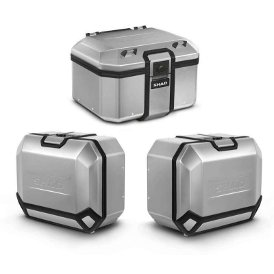 Pack maletas SHAD Terra 131L - Baúl 48L + Maleta derecha 36L + Maleta izquierda 47L - motoscamaralweb.com