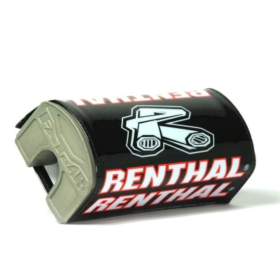 Protector/Morcilla de manillar sin barra superior Renthal negro/rojo P305 - motoscamaralweb.com