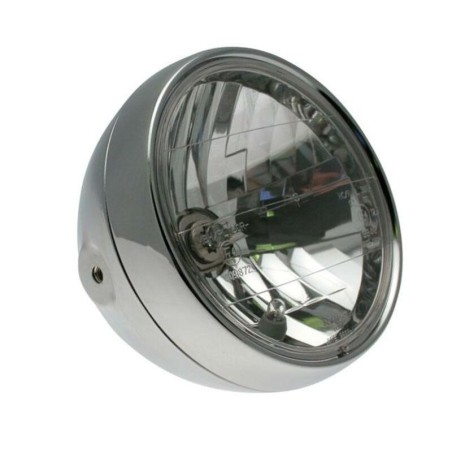 Óptica cromada BIHR Ø180x160mm universal - motoscamaralweb.com