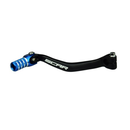 Pedal de cambio SCAR - Negro / Puntera azul - motoscamaralweb.com