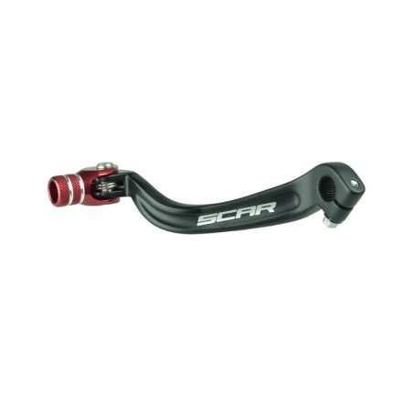 Pedal de cambio SCAR - Negro / Puntera roja - motoscamaralweb.com