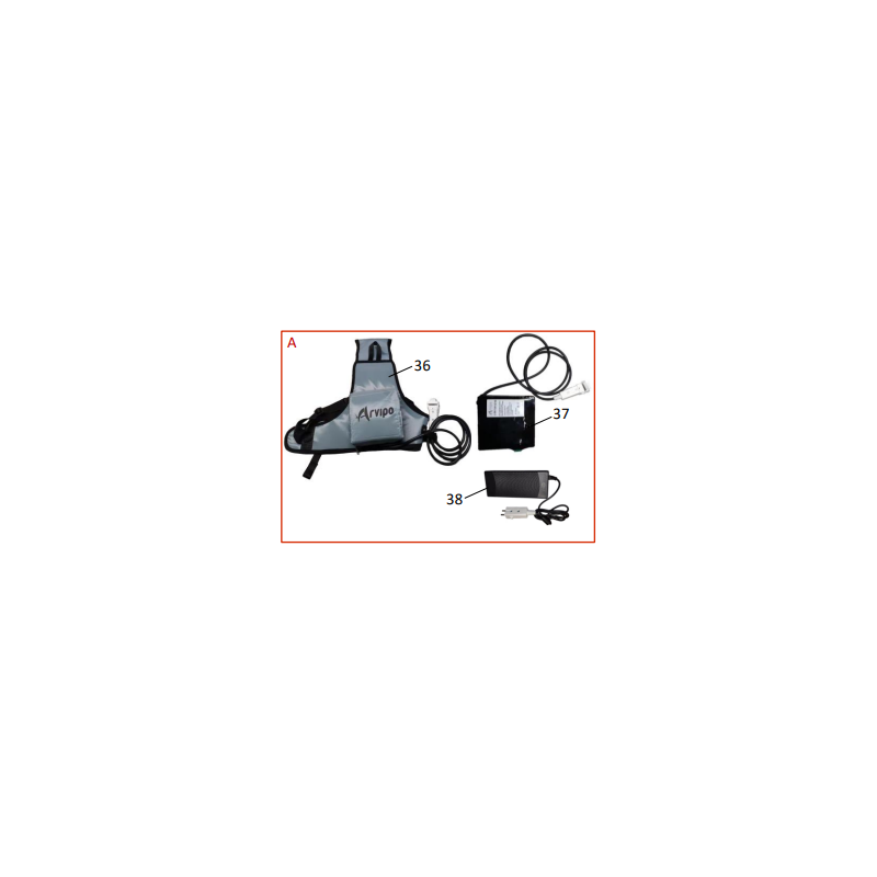 ARNÉS + CARGADOR ARVIPO PARA VAREADOR ULIX5 CON PEINE ELÉCTRICO 12V- m ARNÉS + CARGADOR ARVIPO PARA VAREADOR ULIX5 CON PEINE ELÉCTRICO 12V- m