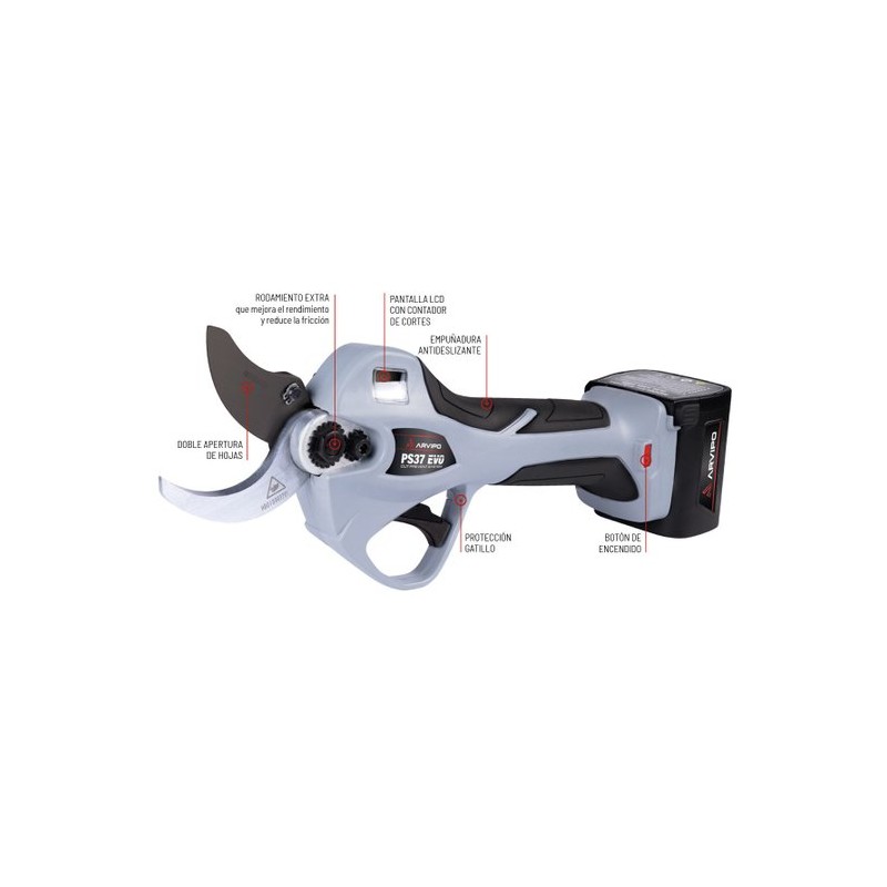 ARVIPO PS37 EVO TIJERAS ELÉCTRICAS - motoscamaralweb.com