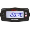 Reloj de temperatura KOSO Mini 4 Race Blanc/Negro(Bateria independiente) BA033020 - motoscamaralweb.com