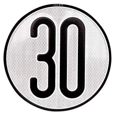 PLACA LIMITES VELOCIDAD 30 KM/H- motoscamaralweb.com