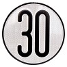 PLACA LIMITES VELOCIDAD 30 KM/H- motoscamaralweb.com